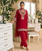 KC New Georgette Short Salwar Kameez Pakistani Style Red - Dista