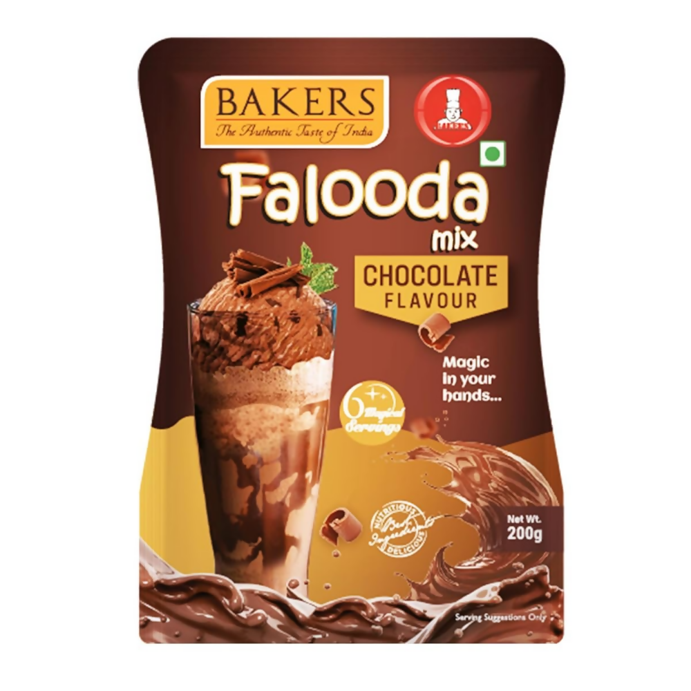 BAKERS Falooda Mix Powder - Chocolate, Pista and Rose - Dista