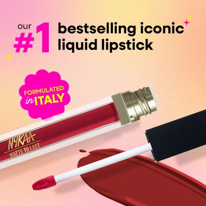 Nykaa Matte To Last ! Transferproof Liquid Lipstick - Maharani -02 - Dista