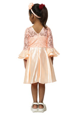 Thumbnail for Asmaani Kids Party Wear Stylish Dresses, Perfect for Parties, Functions & Vacations - Peach