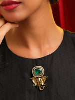 Thumbnail for Ruby Raang Ganesha Imprint Brooch - Distacart