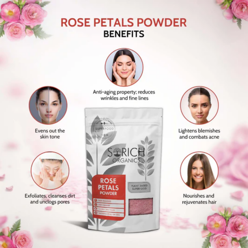 Sorich Organics Rose Petals Powder, Lemon Peel Powder and Orange Peel Powder - Distacart