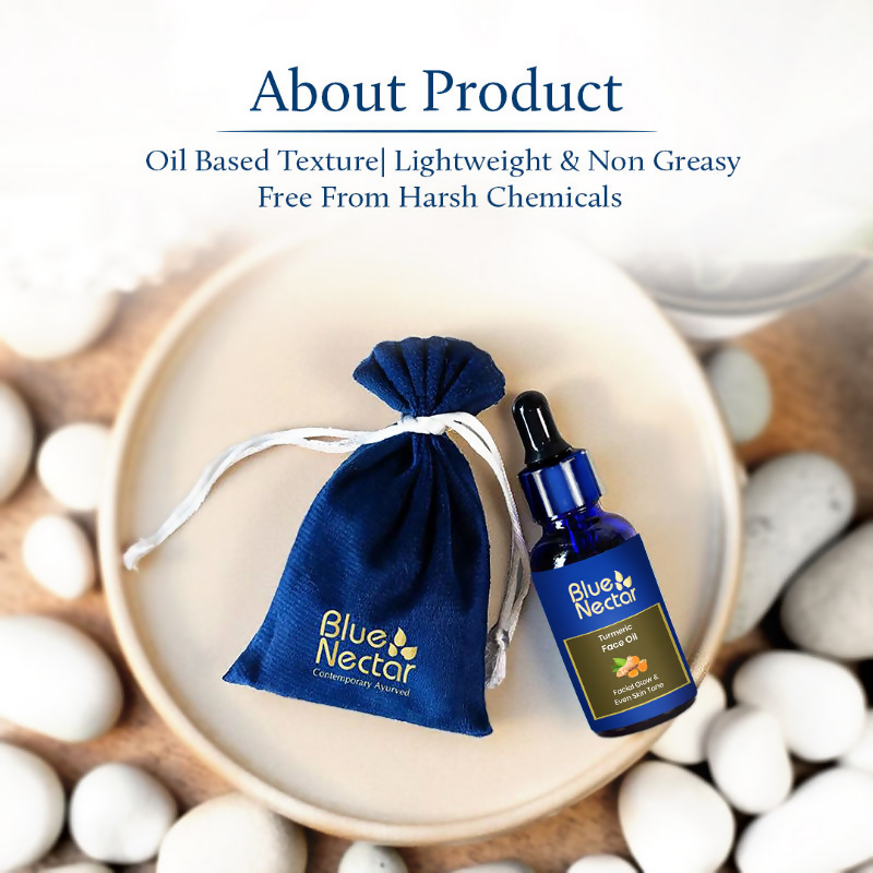 Blue Nectar Turmeric Face Oil For Facial Glow & Tan Removal - Distacart