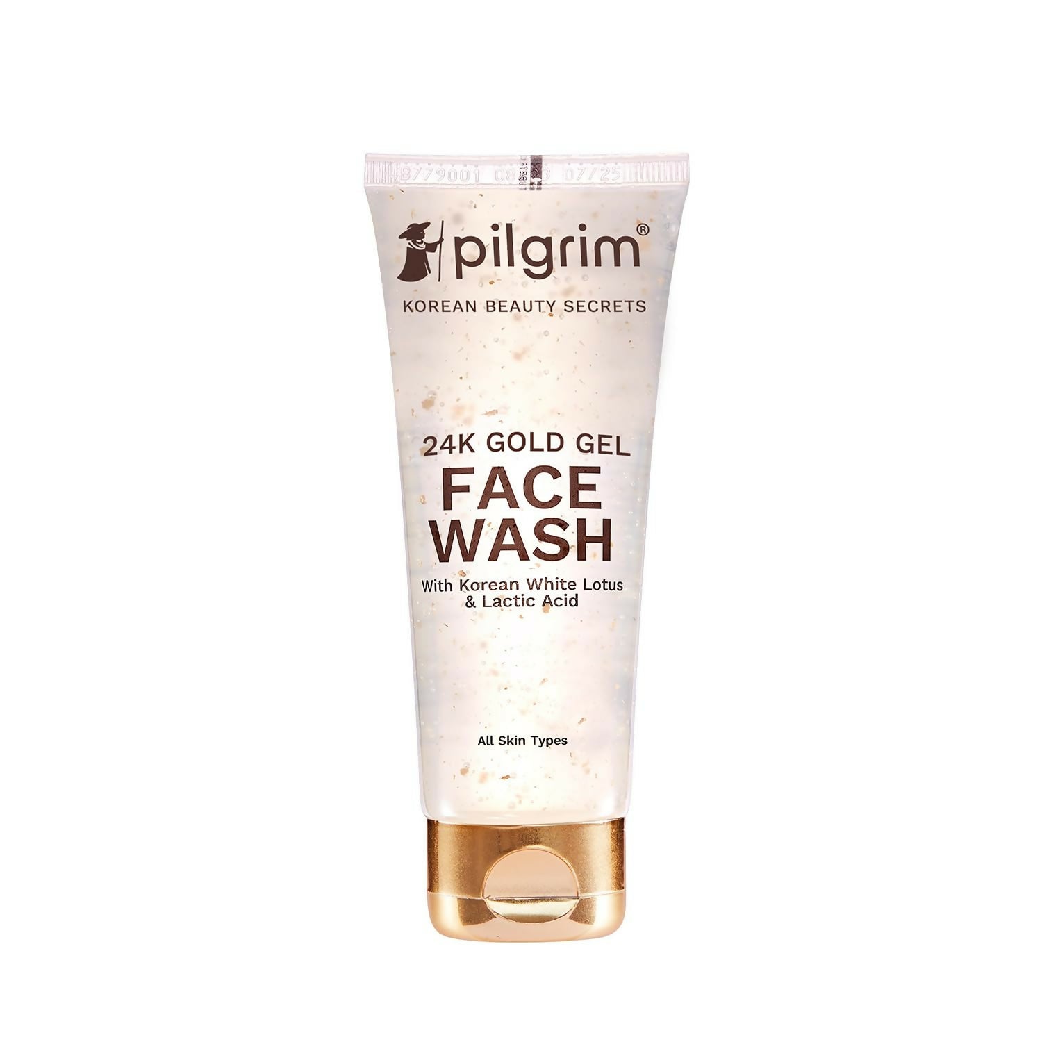 Pilgrim 24k Gold Gel Facewash with Korean White Lotus For Glowing Skin, Reduce Dark Spot And Improves Skin Texture - Distacart