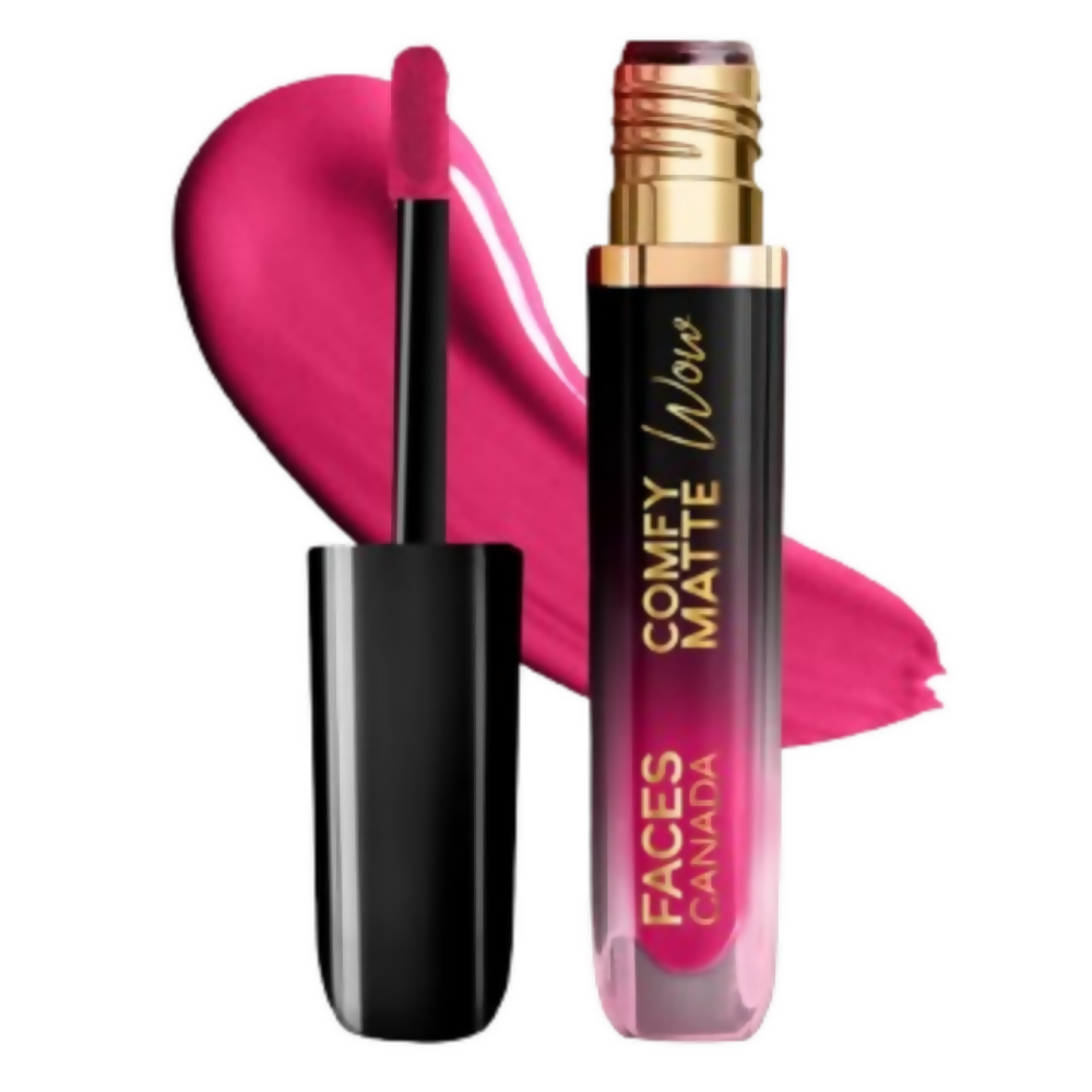 Faces Canada Comfy Matte Wow Liquid Lipstick - Fuschia Fun 06 - Distacart