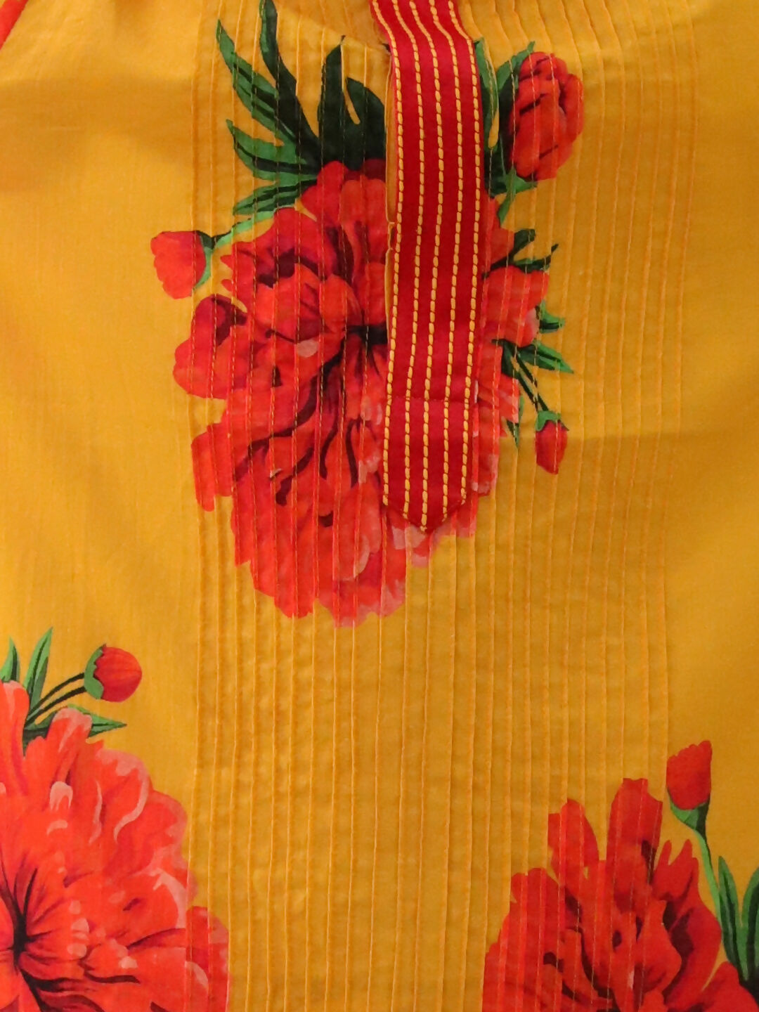 Lil Drama Genda Phool Mustard Kurta and White Pant Set for Boys
