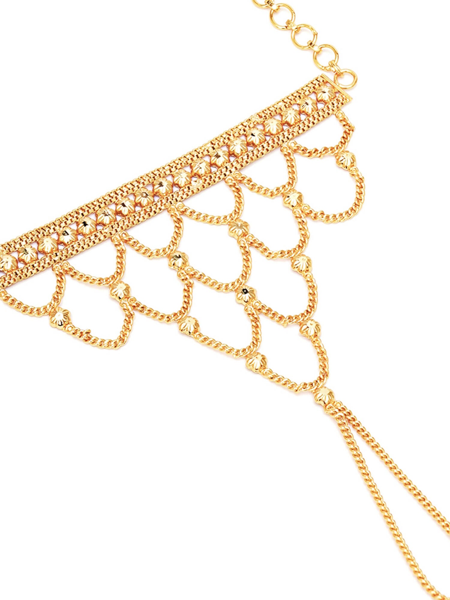 Golden Haathphool (Gold) - Ruby Raang - Distacart