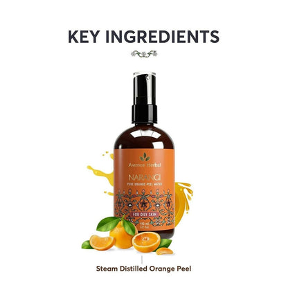 Avimee Herbal Narangi Pure Orange Peel Water For Oily Skin - Distacart