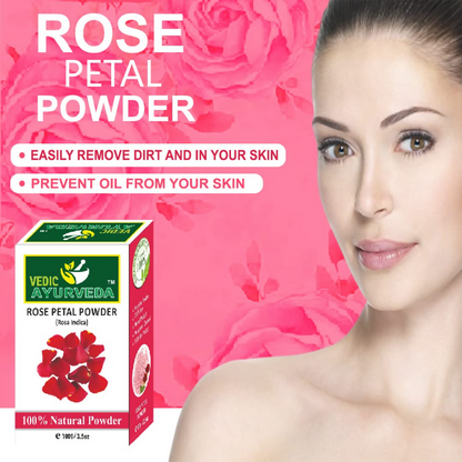 VedicAyurveda Rose Petals Powder - Dista