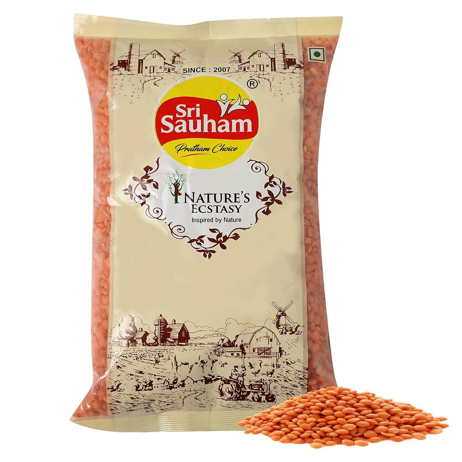 Sri Sauham Premium Lal Malka Dal Fresh Sabut Masoor Dal - Distacart