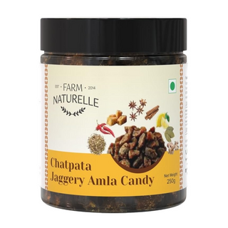 Farm Naturelle Chatpata Jaggery Amla Candy - Tangy