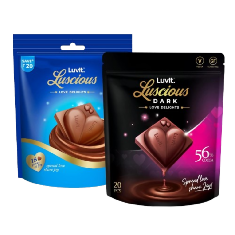 LuvIt. Luscious Love Delights Dark & Milk Chocolate - Distacart