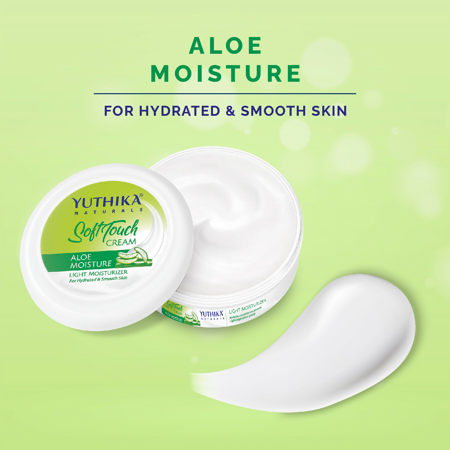 Yuthika Naturals Aloe Moisture Light Moisturizer Cream - Distacart