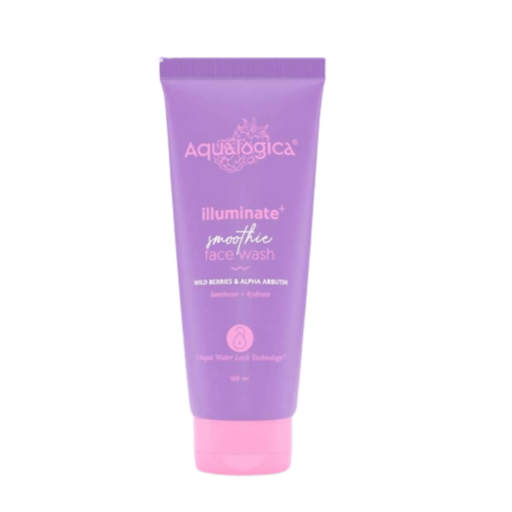 Aqualogica Illuminate+ Smoothie Face Wash With Wild Berries & Alpha Arbutin - Distacart