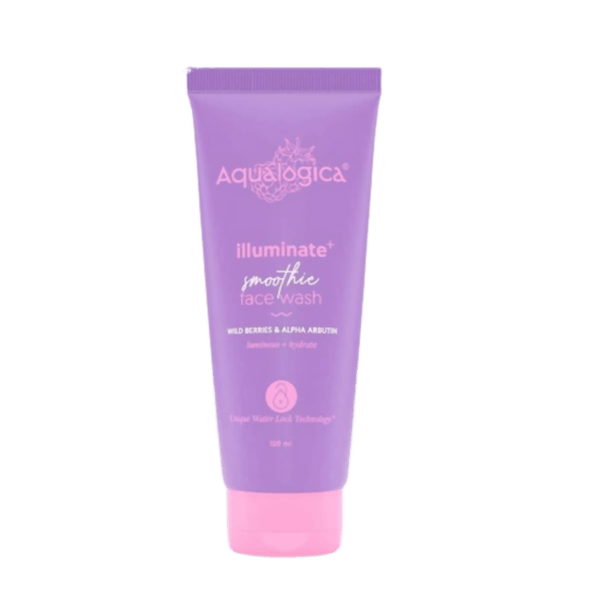 Aqualogica Illuminate+ Smoothie Face Wash With Wild Berries & Alpha Arbutin - Distacart