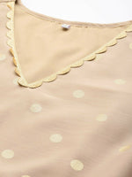 Thumbnail for Ahalyaa Women's Traditional wear Ethnic Dress - Tan - Distacart