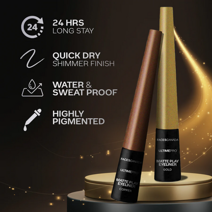 Faces Canada Ultime Pro Matte Play Eyeliner - Copper - Distacart