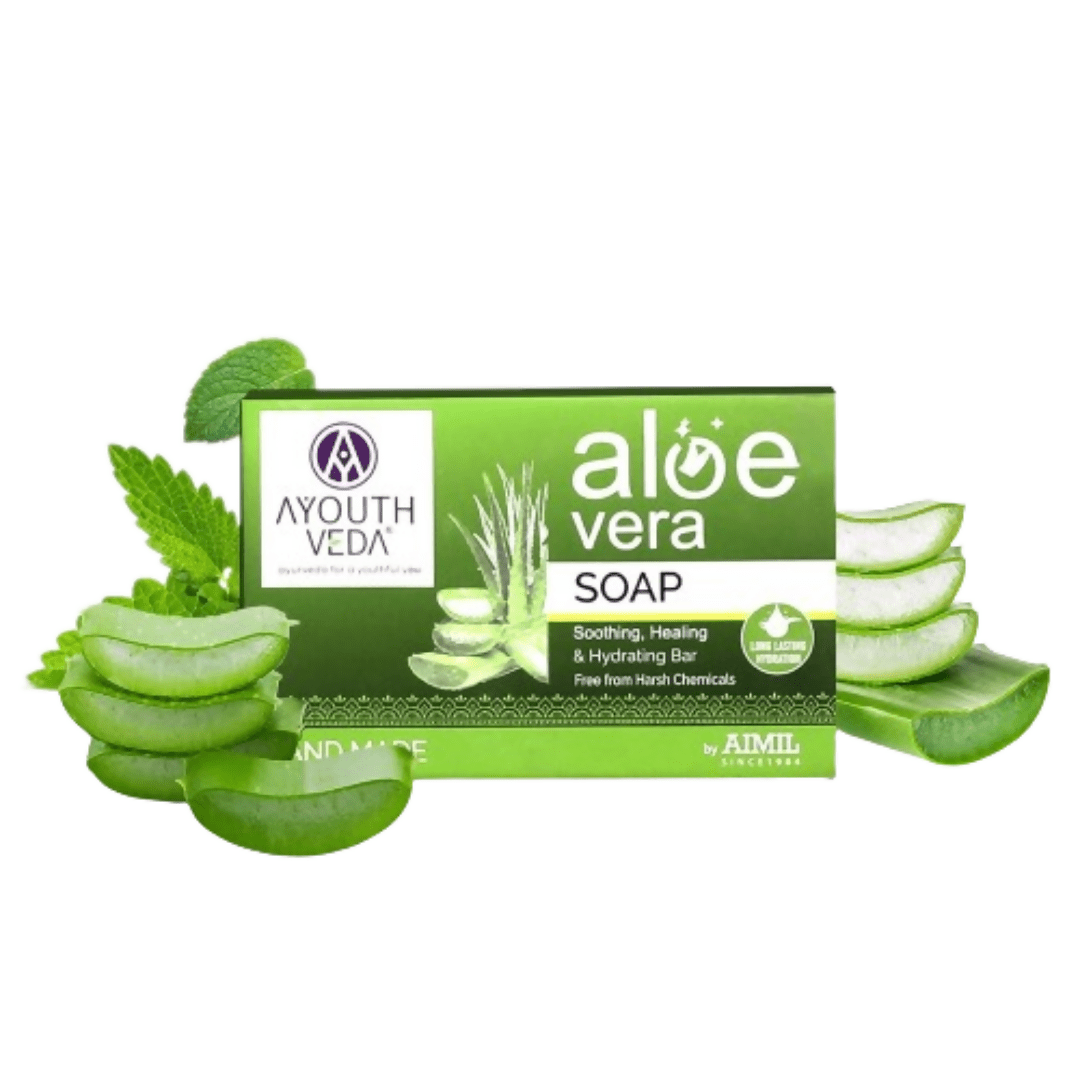Ayouthveda Aloe Vera Bathing Soap - Distacart