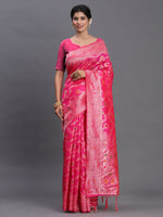 Thumbnail for Astita Banarasi Silk Pink Saree