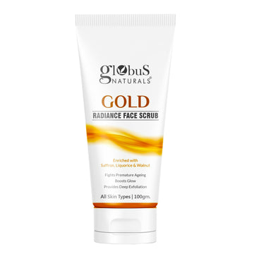 Globus Naturals Gold Radiance Anti Ageing & Brightening Face Scrub - Distacart