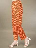 Thumbnail for Jyoti Fashion Women's Orange Rayon Embroidery & Sequence work Kurta with Trouser & Dupatta - Distacart