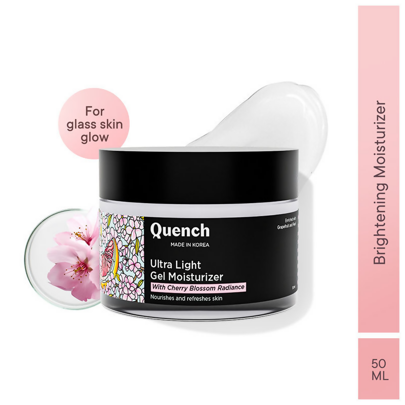 Quench Ultra Light Gel Moisturizer With 2% Niacinamide & Cherry Blossom For Intense Brightening - Distacart