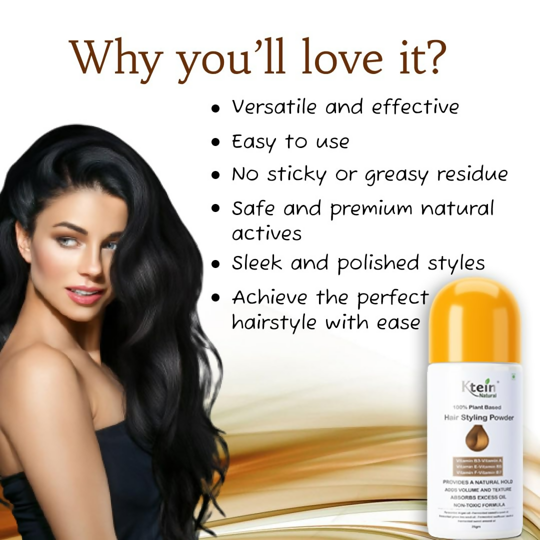 Ktein Natural 100% Plant Based Hair Styling Powder - Distacart