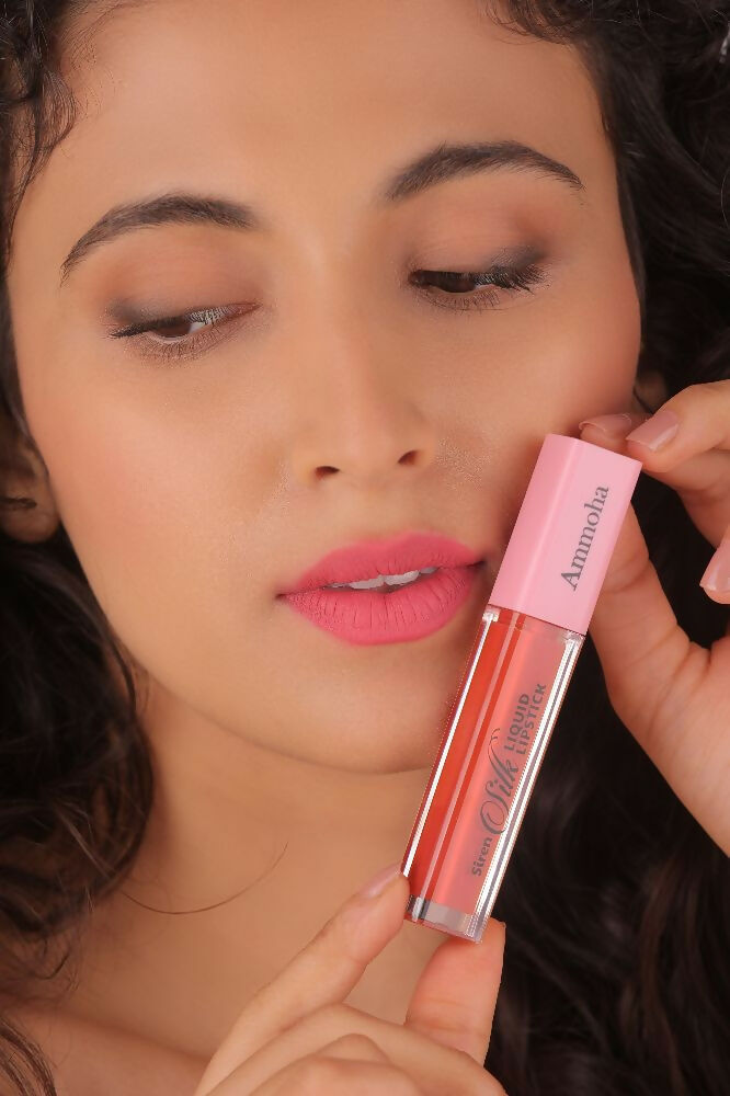 Ammoha Cosmetics Long-Lasting, Matte-Finished Spring Flamingo Color Liquid Lipstick - Distacart