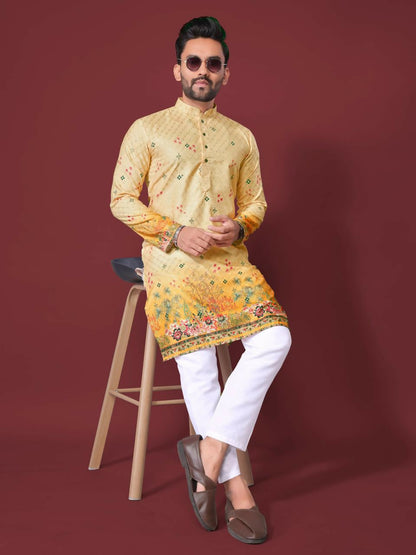 Anaita Yellow Multi Color Kurta - Distacart