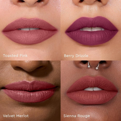 Kiro Four Play Non-Stop Airy Matte Liquid Lip Stack – Elite Berry Quad - Dista