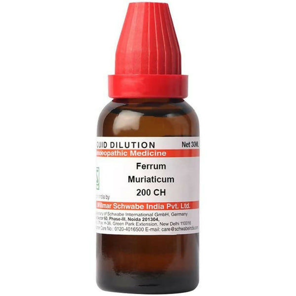 Dr Willmar Schwabe India Ferrum Muriaticum Dilution