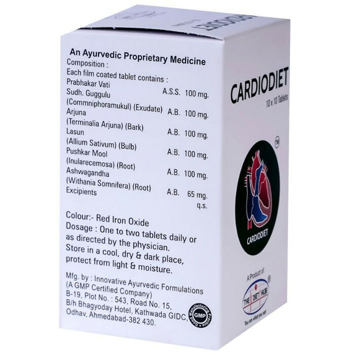 The Diet Hub Cardiodiet Tablets - Distacart