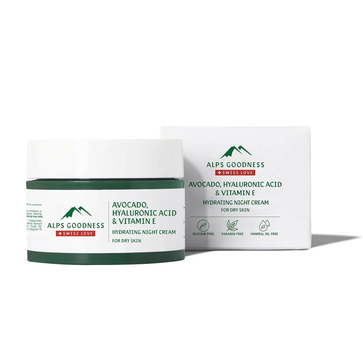 Alps Goodness Avocado, Hyaluronic Acid & Vitamin E Hydrating Night Cream - Distacart