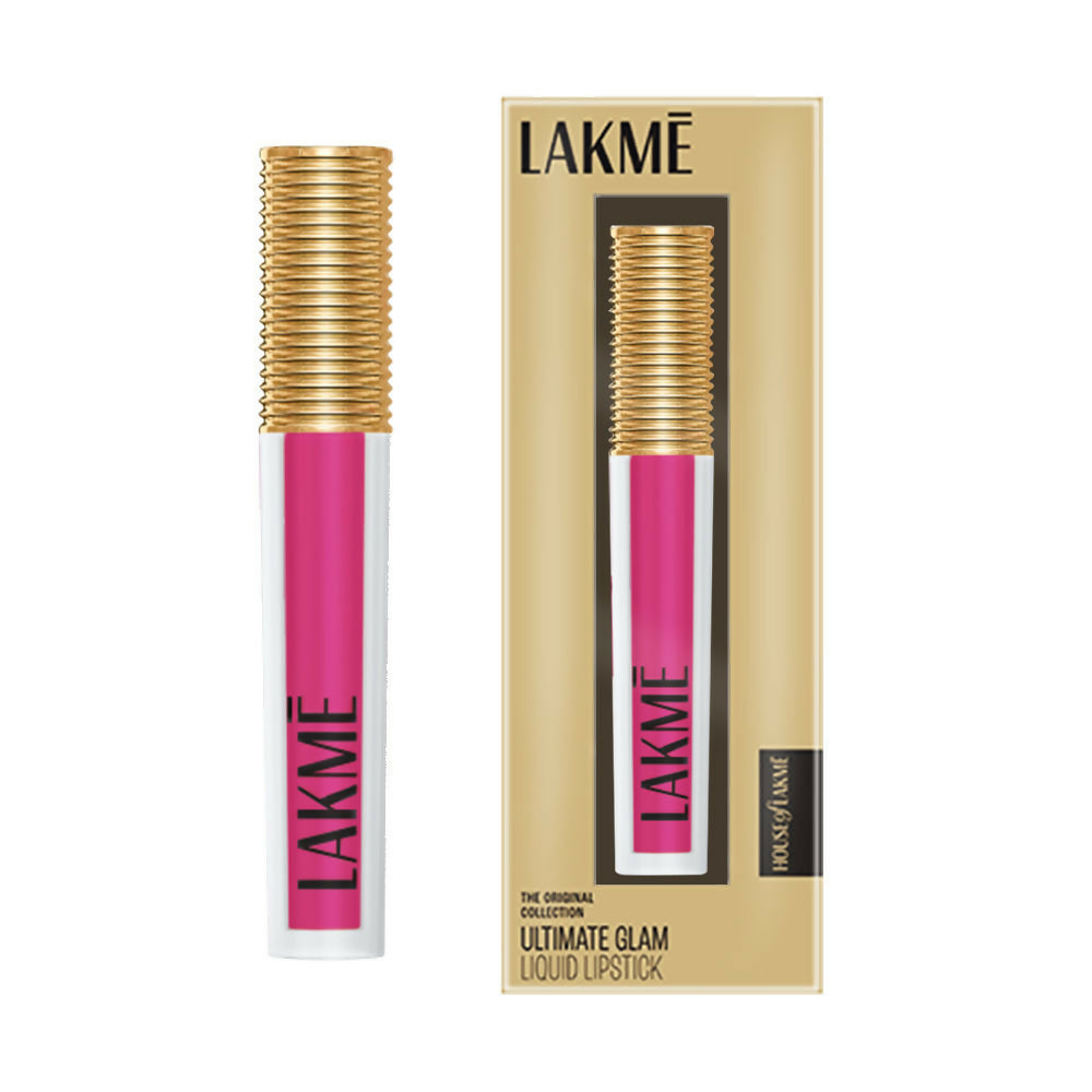 Lakme Ultimate Glam Matte Liquid Lipstick - Pink Prom - Distacart