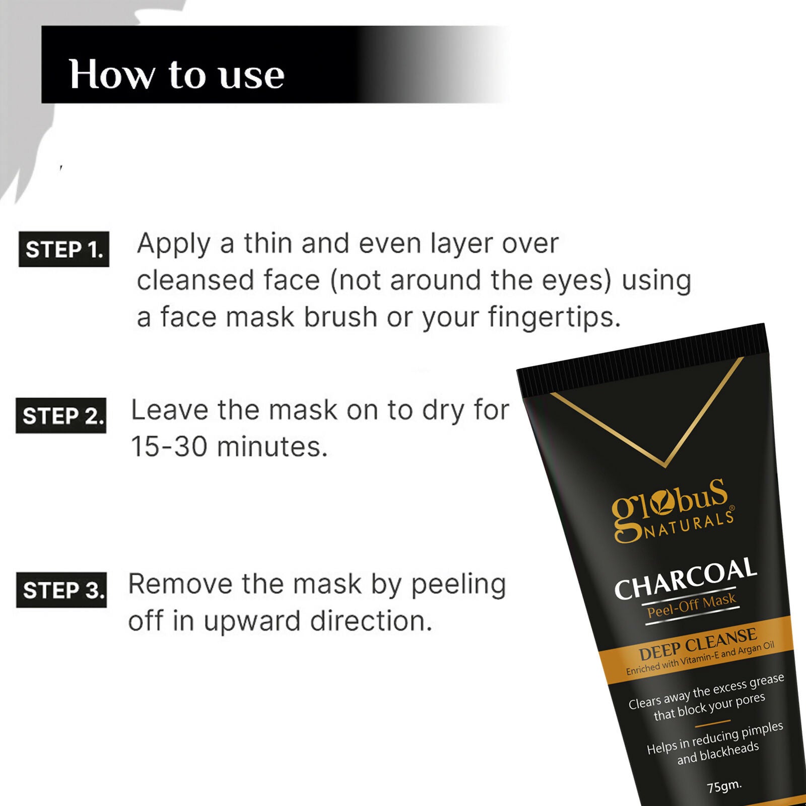 Globus Naturals Charcoal Peel Off Mask