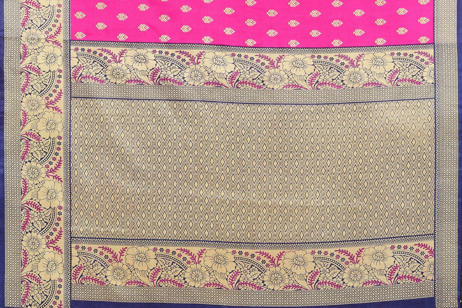 Vamika Pink Printed Art Silk Saree - Distacart