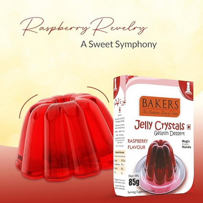 BAKERS Jelly Crystals (Gelatin Dessert) - Raspberry - Dista