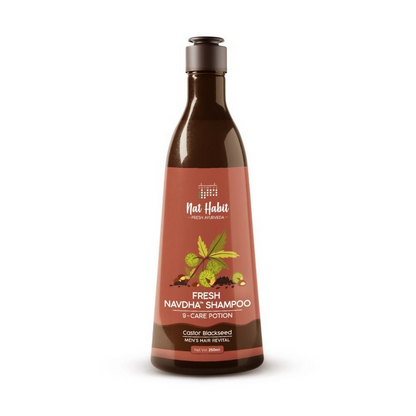 Nat Habit Castor Blackseed Navdha Shampoo - Distacart