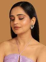 Thumbnail for Nuyug 22K Gold Plated Labradorite Stone Contemporary Stud Earrings