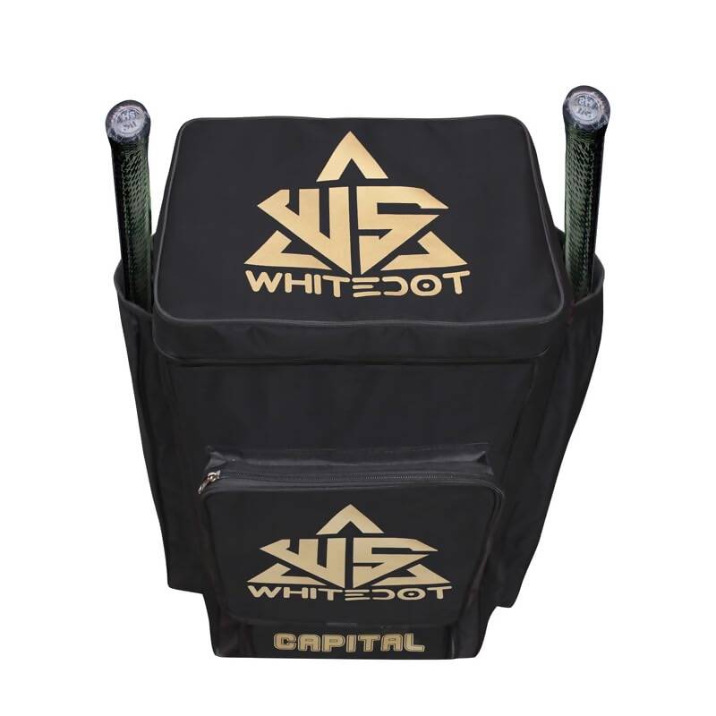 Whitedot Sports Capital Duffle Cricket Kitbag (Black) - Distacart