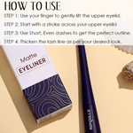 Thumbnail for Ronzille Smudgeproof And Waterproof Liquid Matte Eyeliner - Blue - Dista