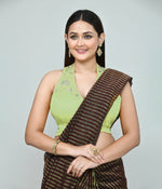 Thumbnail for Joban Fashion Women's Pista Green Embroidered Stitched Blouse