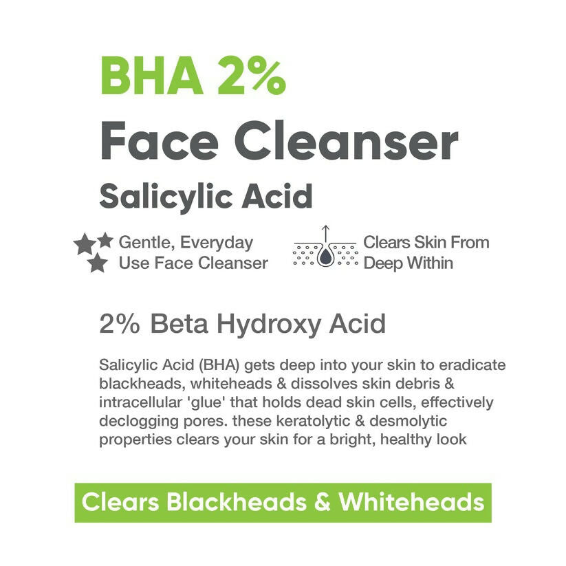 Cos-IQ BHA-2% Salicylic Acid Face Cleanser - Distacart
