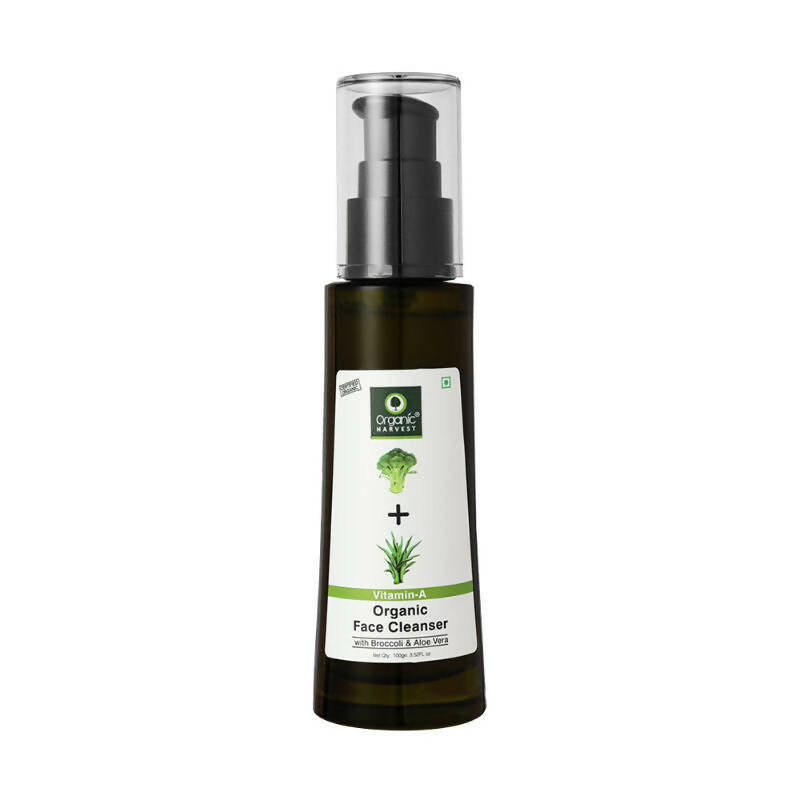 Organic Harvest Vitamin A Organic Face Cleanser with Broccoli & Aloe Vera - Distacart