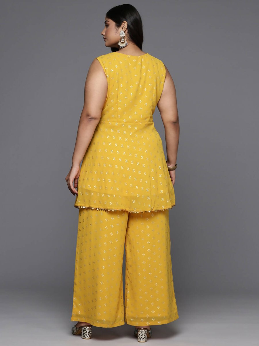 Ahalyaa Women's Traditional Wear Co-ords - Mustard - Distacart