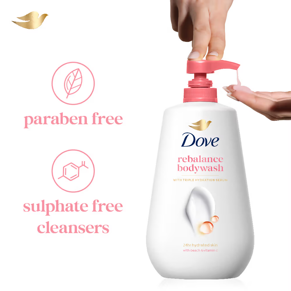 Dove Revitalizing Body Wash With Scented Peach And Vitamin C - Distacart