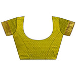 Thumbnail for Joban Fashion Lime Green Butti Woven Soft Lichi Silk Paithani Saree - Distacart