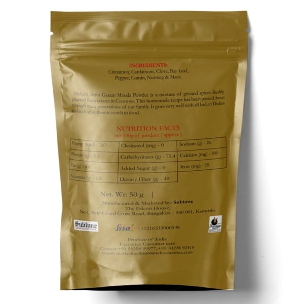Sublime Inspiring Awe Garam Masala - Distacart