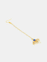 Thumbnail for Ruby Raang Set Of 2 Blue Kundan