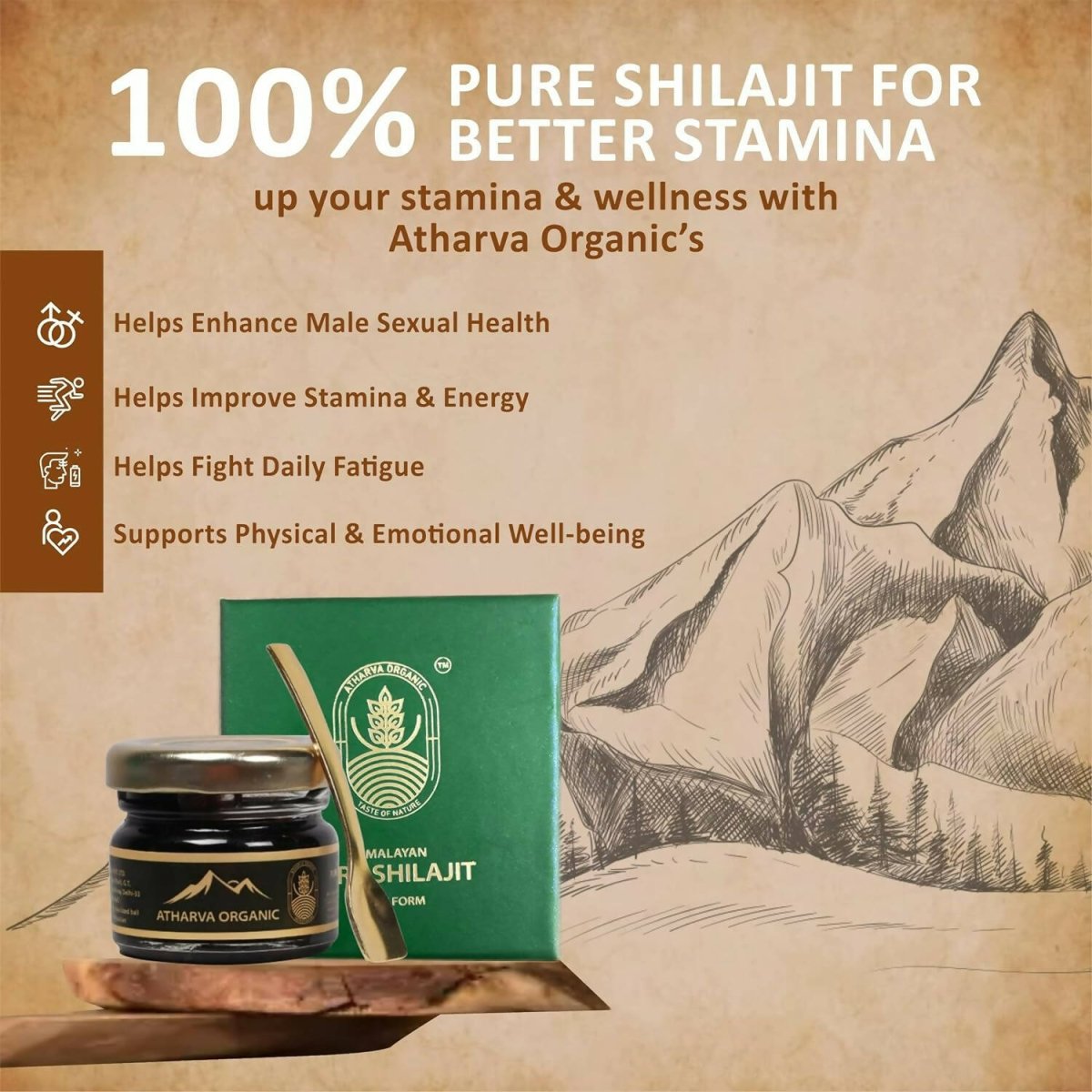 Atharvaa Organic Himalayan Pure Sj - Distacart
